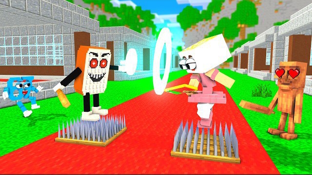 БРЕЙНРОТ стоят на ГВОЗДЯХ Челлендж! Майнкрафт анимация смотреть онлайн