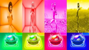 Зелёный Человек Танцует Baby Calm Down FULL HD Selena Gomez & Rema battle #30 в Tiles Hop