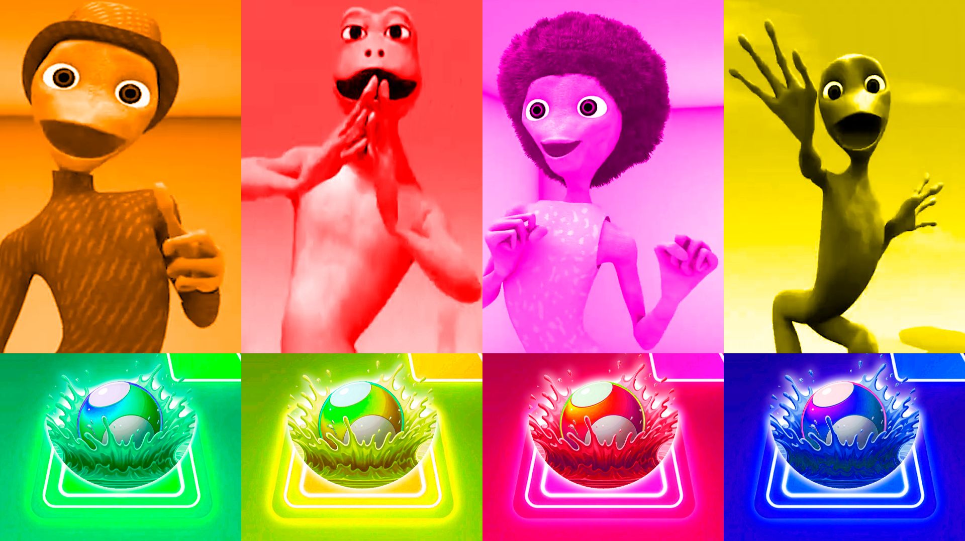 Зелёный Человек Танцует Dame Tu Cosita Music Video 2025 battle #27 в Tiles Hop - NoV | Dame Tu смотреть онлайн