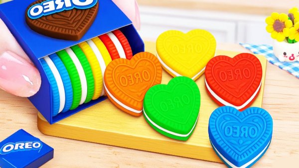 Мультики для детей про мини-выпечки. Торта "Сердечко»" с печеньем OРЕО💙. Мультики для малышей.