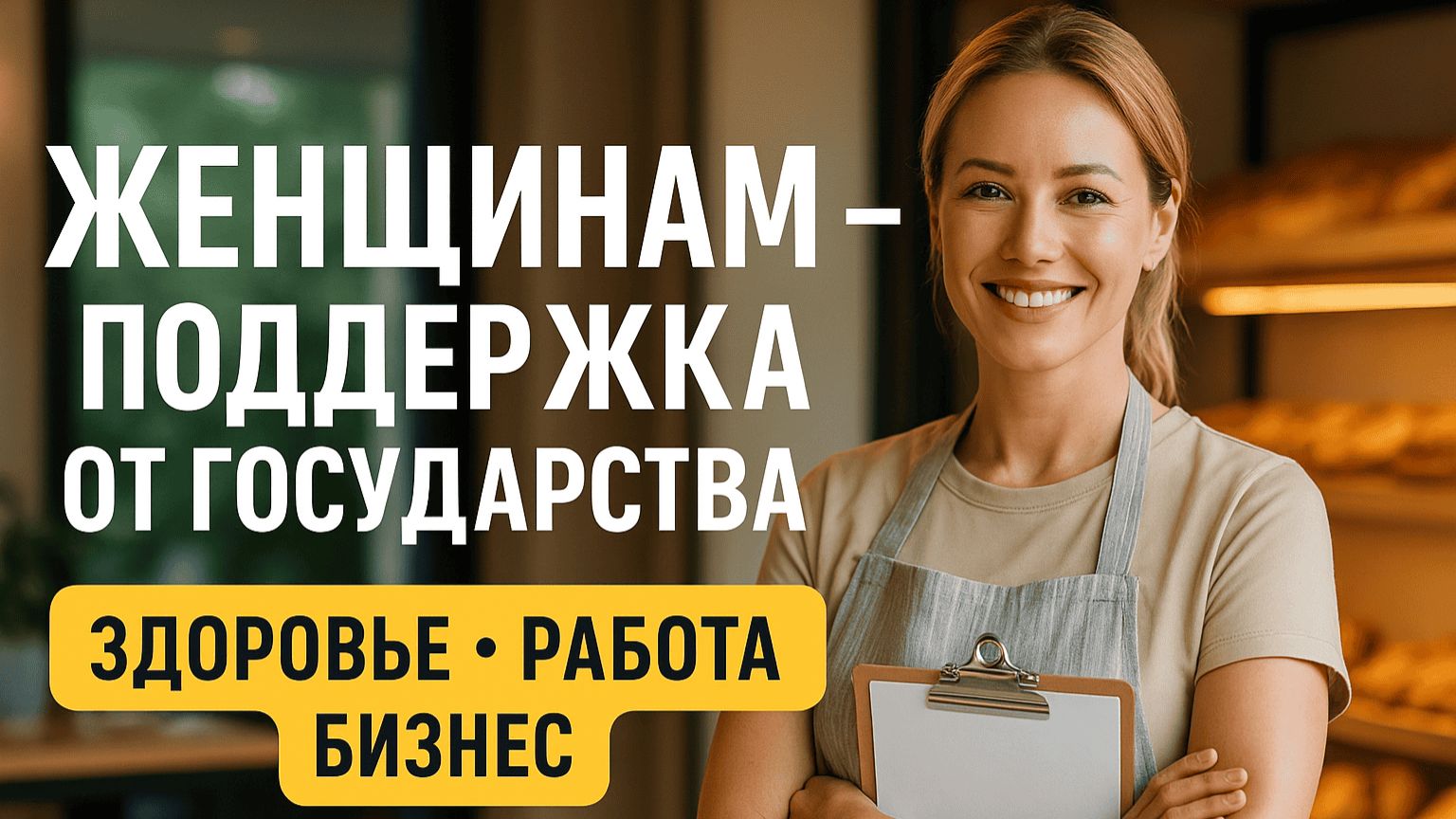 ЖЕНЩИНАМ — ПОДДЕРЖКА ГОСУДАРСТВА: ОТ МЕДИЦИНЫ ДО КАРЬЕРЫ