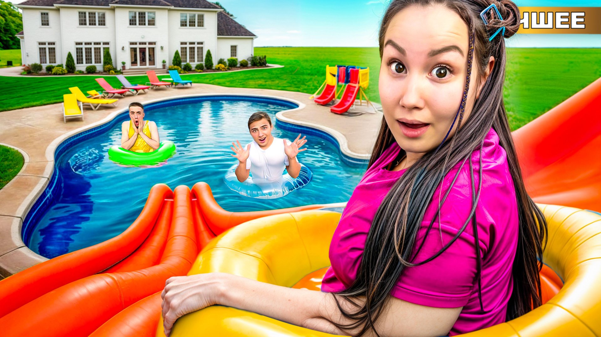 Превратила свой Дом в АКВАПАРК !