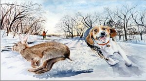 ОХОТА на ЗАЙЦА /  ПОДНЯЛИ С ЛЕЖКИ / ДОБЫЛИ ЗАЙЦА ПО ПЕРВОМУ СНЕГУ / ОХОТА С ГОНЧЕЙ