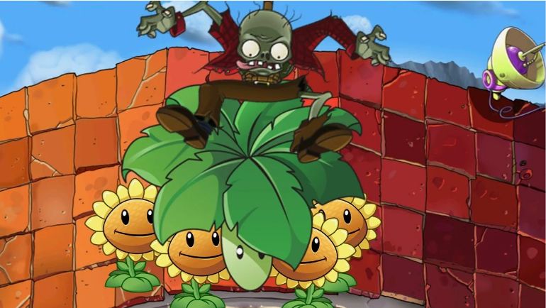 Plants vs. Zombies. Тарзанщики воруют растения. смотреть онлайн
