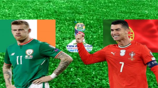 ФУТБОЛ ЧЕМПИОНАТ МИРА КВАЛИФИКАЦИЯ. ИРЛАНДИЯ - ПОРТУГАЛИЯ. ТЕКСТОВАЯ ОНЛАЙН ТРАНСЛЯЦИЯ