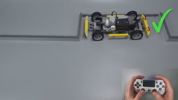 Параллельная парковка Lego-машинок на небольших пространствах