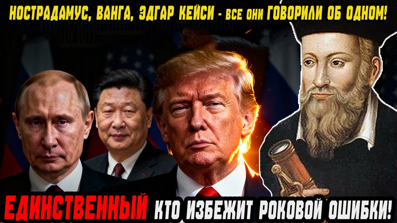 Единственный, кто избежит Роковой Ошибки! Предсказания Нострадамуса, Ванги и Эдгара Кейси! смотреть онлайн