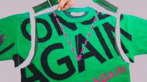 Не выбрасывайте старый свитер — посмотрите, что я сделала!✅