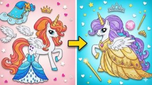 🦄 Бумажные Пони Преображаются! Из Грязи в Волшебство