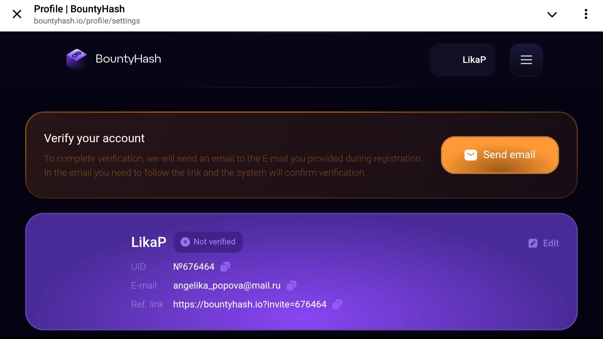 В игре версия веб привязываем баунтихеш к телеграм - выполняем задание👍