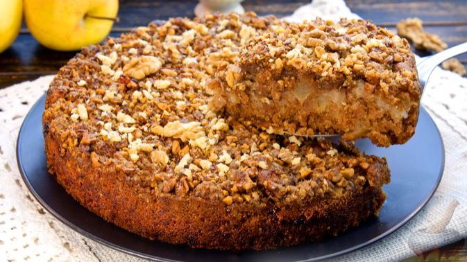 В любой непонятной ситуации пеките яблочный пирог. ПИРОГ С ЯБЛОКАМИ, ОРЕХАМИ И КРОШКОЙ смотреть онлайн