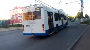 Поездка на троллейбусе Тролза-5275.03 «Оптима» № 1001, маршрут 5