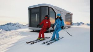 Современный капсульный дом на горнолыжной базе – Максимум уюта и стиля для зимнего отдыха!