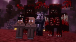 Житель деревни, выживший в адском страшном моде Майнкрафт...