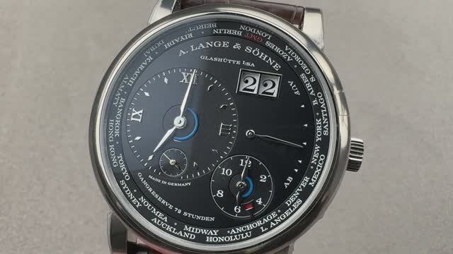 A. Lange & Sohne Lange 1 Time Zone White Gold 136.029