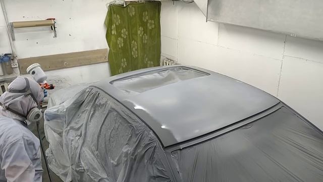 BMW 3, перекрас крыши и капота! смотреть онлайн