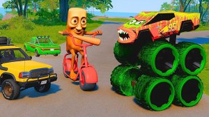 Tun Tun Tun Sahur и Маквин летят с горы - Сборник № 182 🚔 Мир машинок 🚔