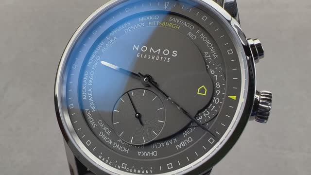 Обзор часов NOMOS Glashütte Zurich World Time Henne Jewelers ограниченной серии 805.S28 NOMOS