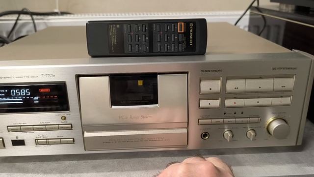 Pioneer T-770S авто калибровка, запись, воспроизведение. Проверка смотреть онлайн
