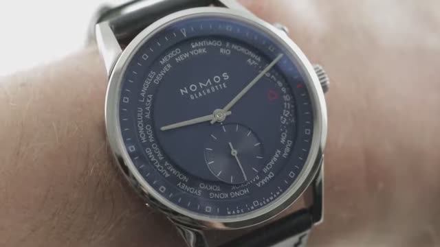 Обзор роскошных часов Nomos Glashutte NOMOS Zurich Weltzeit Nachtblau (807)