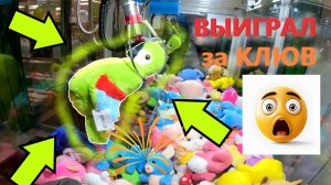 Попугай сам ЗАЦЕПИЛСЯ за клешню в автомате-хватайке!!! ВЫИГРАЛ попугая ЗА КЛЮВ в хватайке