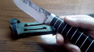 Кованый нож из клапана паровоза