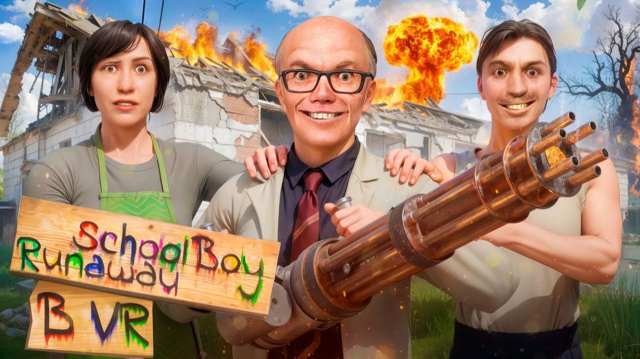 СБЕГАЮ ОТ ЗЛЫХ РОДИТЕЛЕЙ ИСПОЛЬЗУЯ САМОЕ СИЛЬНОЕ ОРУЖИЕ в SCHOOLBOY RUNAWAY в VR в Garry’s Mod смотреть онлайн