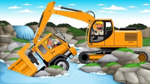 МУЛЬТИК МАШИНКИ ВИДЕО ПРО МАШИНКИ СТРОИТЕЛЬНАЯ ТЕХНИКА СТРОИМ МОСТ ЦВЕТНЫЕ МАШИНКИ ИГРУШКИ МАШИНКИ