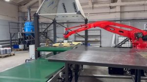 Роботизированный комплекс паллетирования листовых материалов