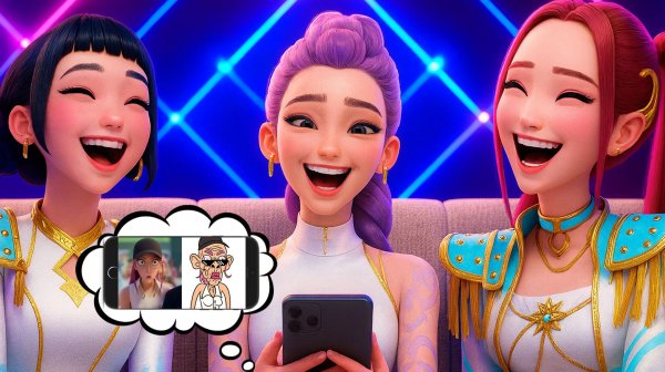 Охотницы на демонов. Тренд 2025 года. Demon Hunters - Kpop Soda Pop Drawing Meme.