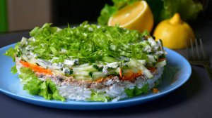 Делаю такой салат много лет. Очень вкусный получается - «Норвежский роман»