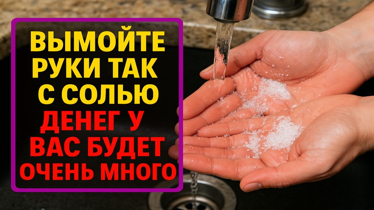 Сделайте это с солью во время мытья рук, и в доме появится стабильный достаток и удача смотреть онлайн