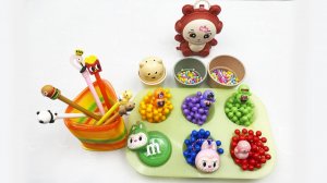 Мультики для Малышей. Как сделать ярких лабубу. Яркие антистрессики. Мультики залипалки для Детей