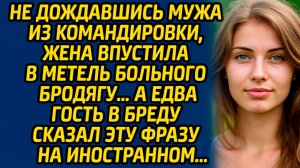 Не дождавшись мужа из командировки, жена впустила в метель больного бродягу… А едва гость в бреду...