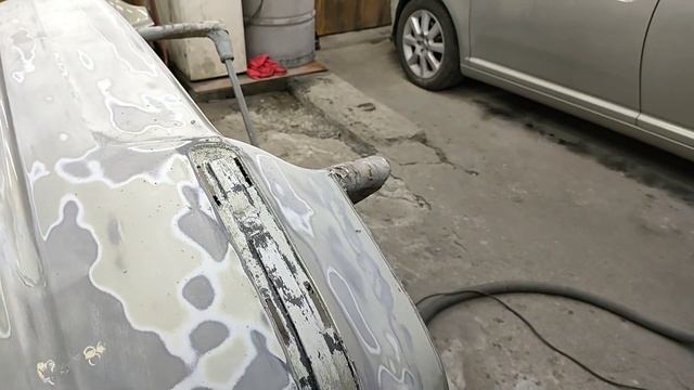 Toyota Avensis, подготовка и покраска бамперов! смотреть онлайн