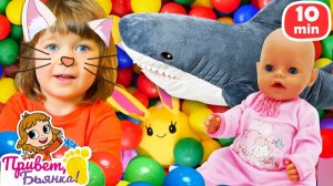 Бьянка спасает Лаки от акулы и ищет грибы под дождём для нового блюда!