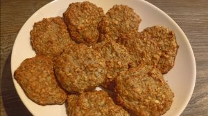 Овсяно-банановое печенье | Без муки и сахара