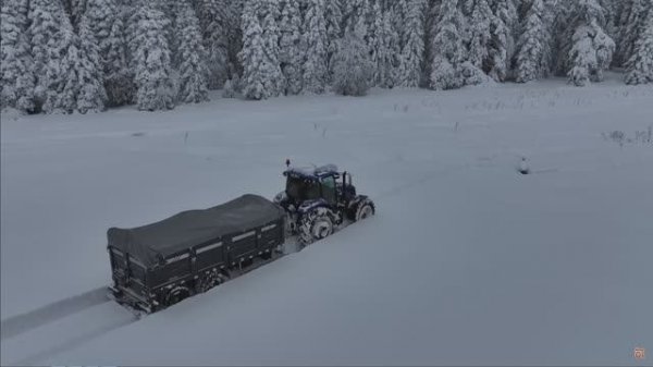 Atik Ailesi КЕМПИНГ С ТРАКТОРОМ В СИЛЬНОМ СНЕГУ