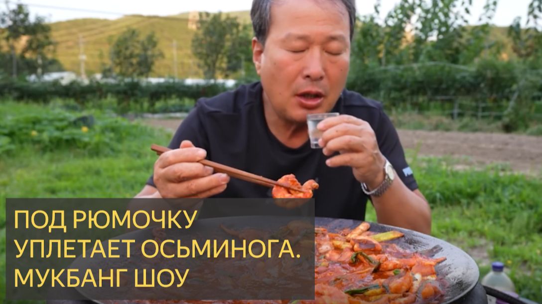 Нак-Гоп-Сэ, жареный осьминог, креветки, гопчан и соджу - кулинарное шоу Мукбанг смотреть онлайн