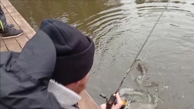 Запуск и первые поимки форели. Спорт-зона. Клёвое место Лосиный остров. смотреть онлайн