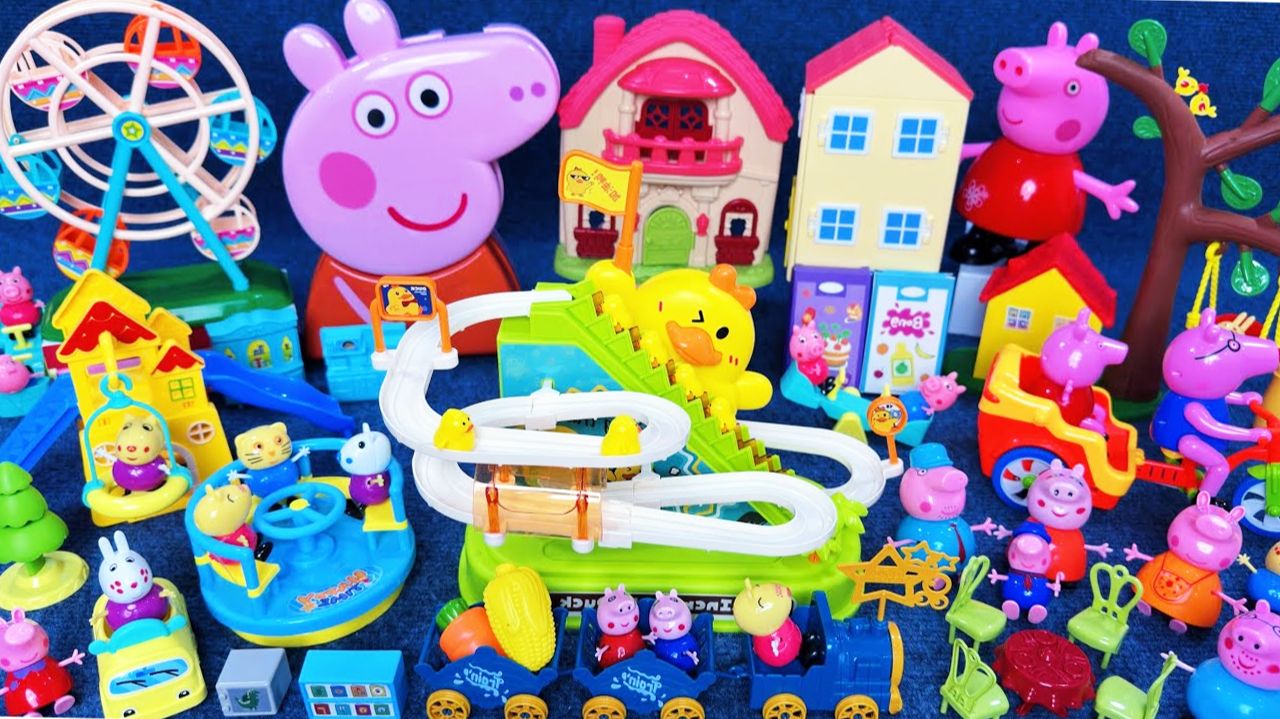 Мультики для детей. Колесо обозрения и горки Свинки Пеппы. Смотреть онлайн мультики для малышей. смотреть онлайн