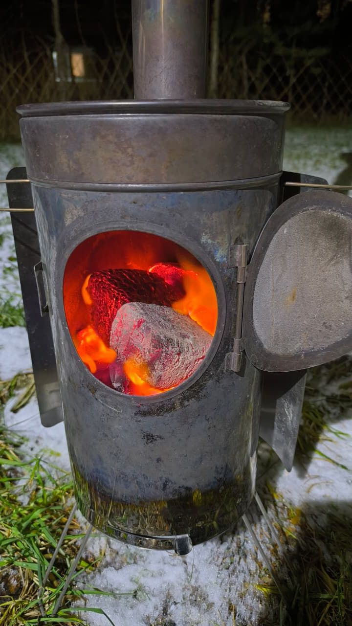 Печь рыбака PS 10. 1 тест на брикетах смотреть онлайн