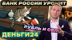 БАНК РОССИИ УРОНИТ РУБЛЬ И СБП! | Деньги 24