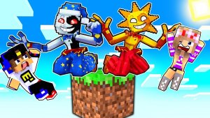 Майнкрафт но НА ОДНОМ БЛОКЕ СОЛНЦЕ И ЛУНА в Майнкрафте ! ВИДЕО ТРОЛЛИНГ MINECRAFT FNAF 9 Евгенбро