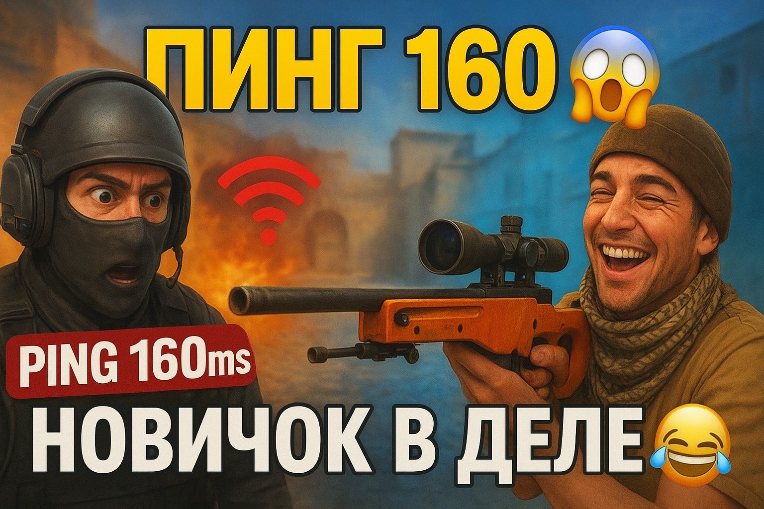 CS2: ПИНГ 160 и НОВИЧОК — УГАР ДО СЛЁЗ 😂