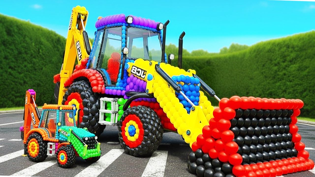 Мультики для детей. Превращение воздушных шариков в транспорт и животных. Мультики для малышей смотреть онлайн