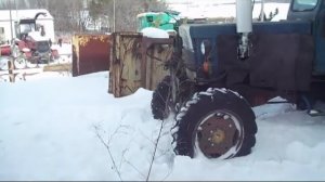 Т-40 АМ по снегу.