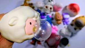 АСМР распаковка сквишей и антистрессов 🤗 ТАБА лапки 🐾 приятные звуки АСМР 👀 режу СКВИШИ ✨