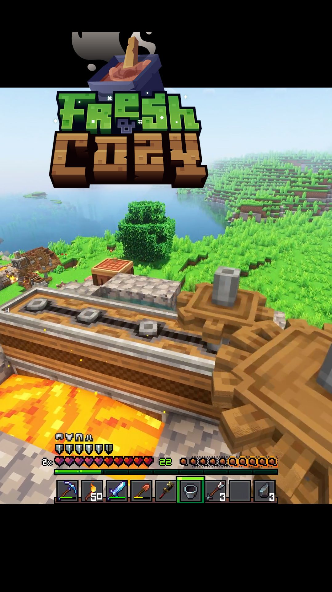 Генератор камня модом Create Майнкрафт с модами №17 #minecraft #100days смотреть онлайн