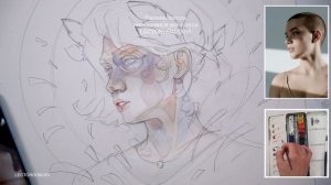 Как нарисовать женский портрет акварелью?